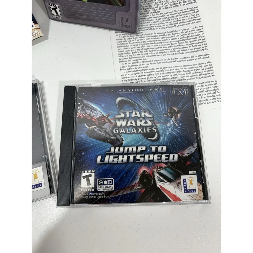 Star Wars Galaxies Jump to Lightspeed Expansion One PC Retail Box‎ 100+ Level